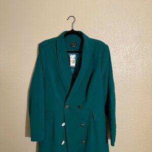 City Chic Green Trench Coat NEW